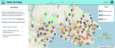 WalkRollMap.org: Crowdsourcing barriers to mobility